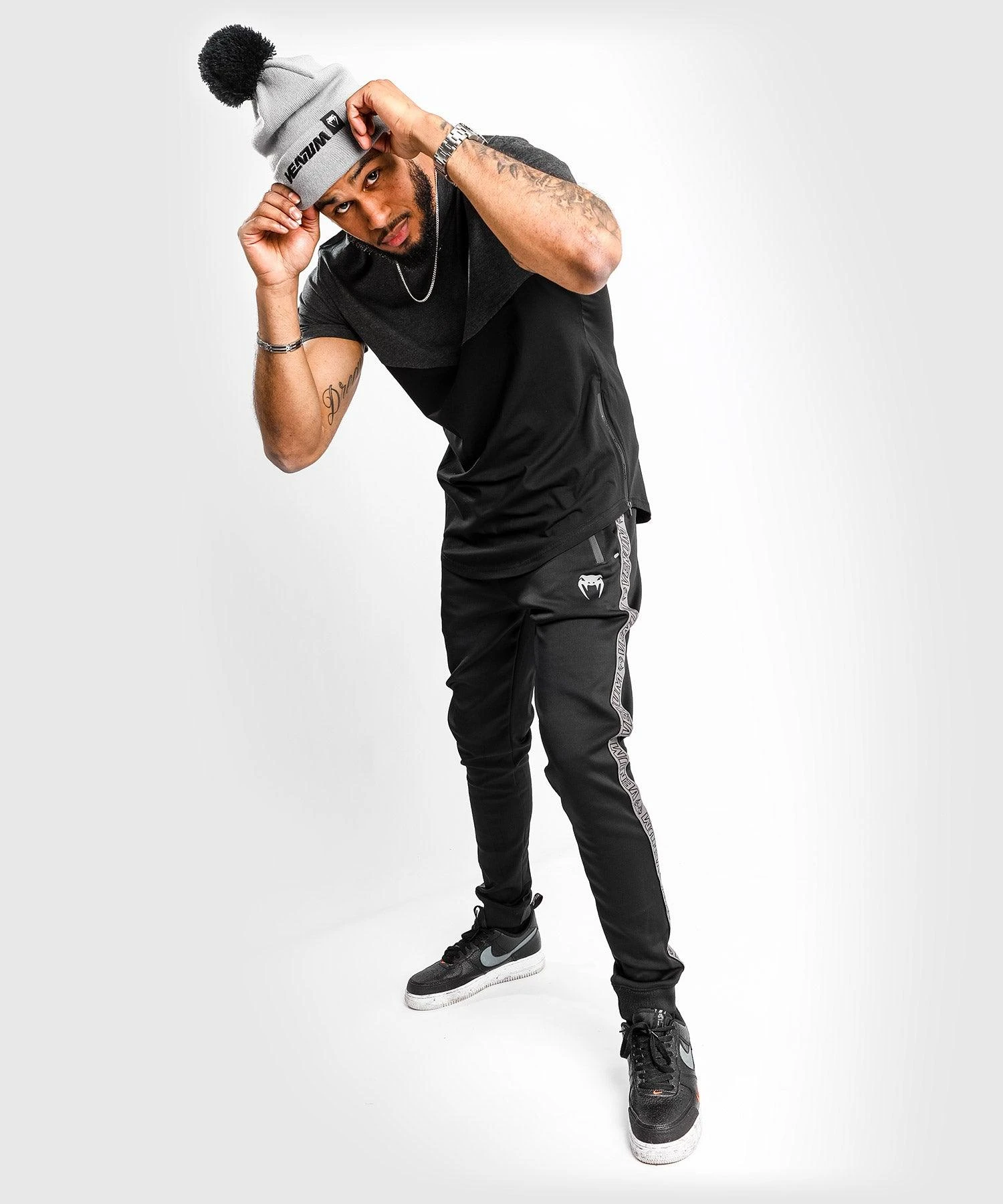 Venum Laser T-Shirt - Black/Heather Grey - Image 5