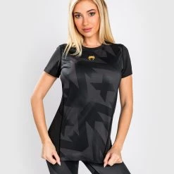 Venum Razor Dry Tech T-Shirt - For Women - Black/Gold