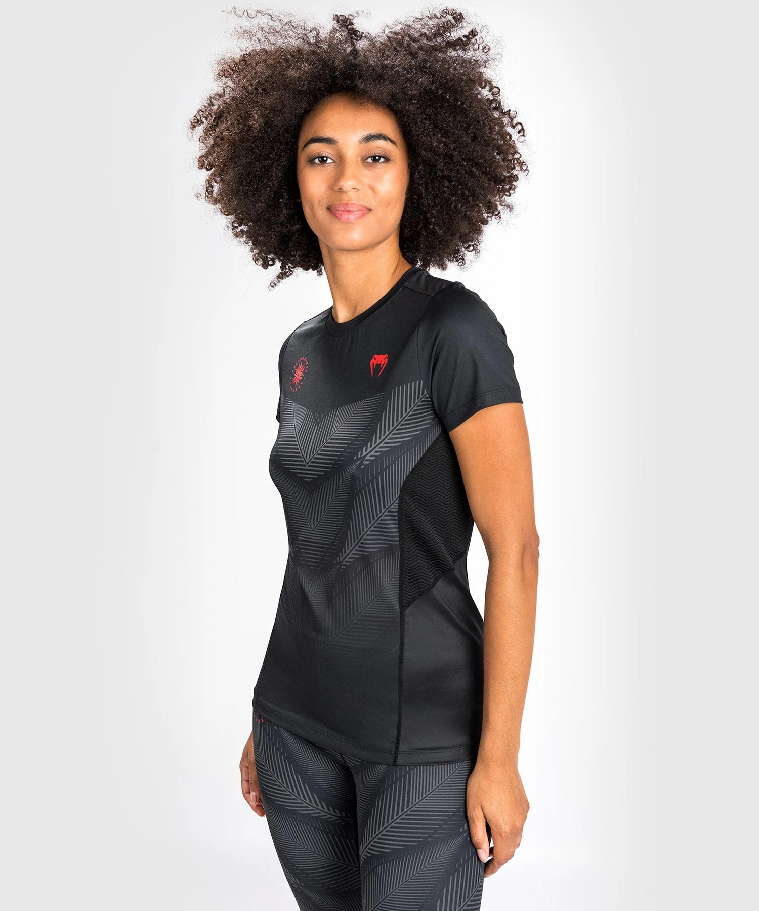 Venum Phantom Dry Tech T-Shirt - For Women - Black/Red - Image 3