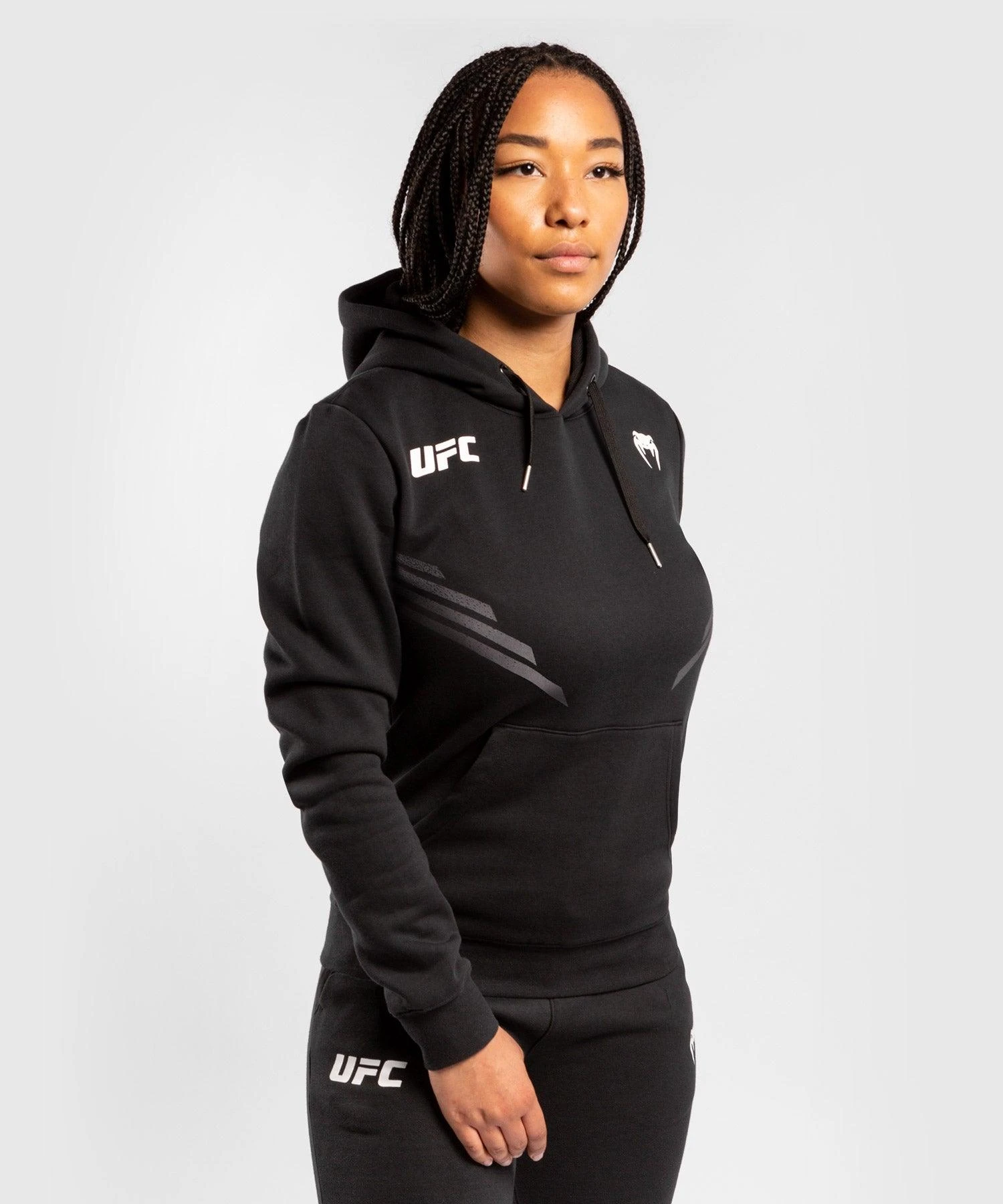UFC Venum Replica Women's Hoodie - Black - Image 3