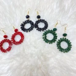 The Salted Hippie Boutique Beaded Circle Earrings