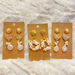 The Salted Hippie Boutique Nature Of Pearl Earrings