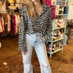 The Salted Hippie Boutique Down To Business Button Up Top