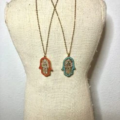 The Salted Hippie Boutique Hamsa Necklace