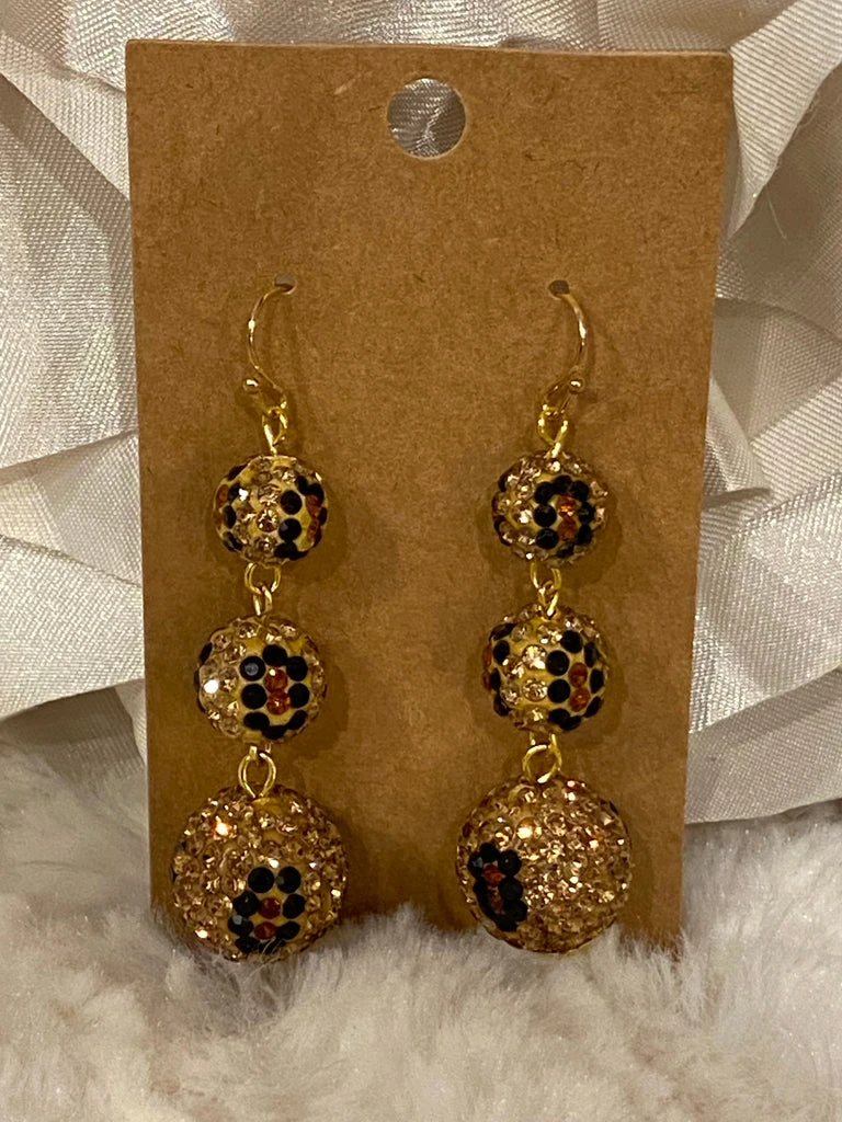 The Salted Hippie Boutique Shiny Cheetah Earrings - Image 3