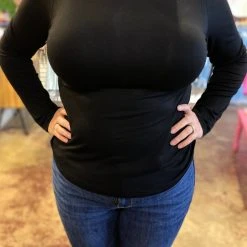 The Salted Hippie Boutique Turtle Neck Jersey Top