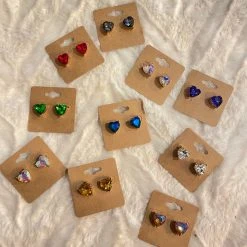 The Salted Hippie Boutique Heart Studs