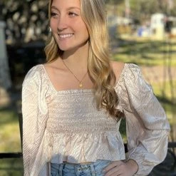 The Salted Hippie Boutique Champagne Kisses Top