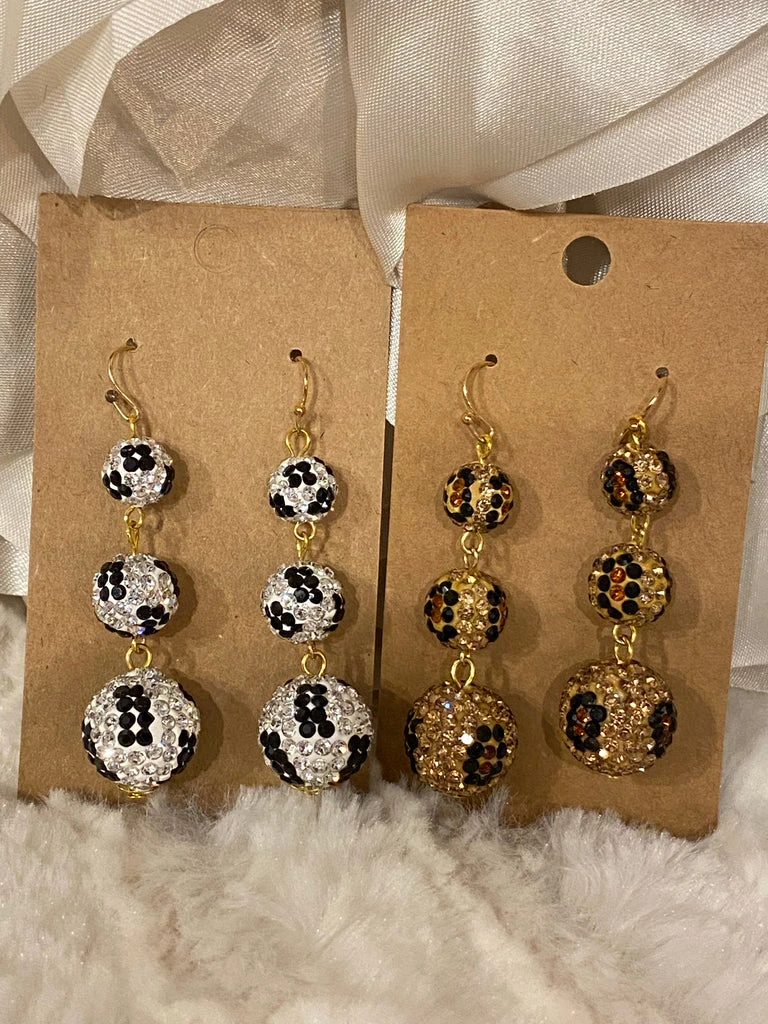 The Salted Hippie Boutique Shiny Cheetah Earrings