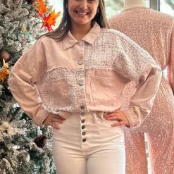 The Salted Hippie Boutique Tweed & Sequins Shacket