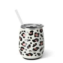 Luxy Leopard Swig Stemless Wine Cup (14oz)
